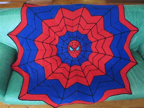 Yarn Weight (5) bulky and worsted rug yarn (5 stitches and 3 rows to 4 inches) Finished Size 3 feet head to tail, about 22" top to bottom. . Spiderman crochet blanket pattern